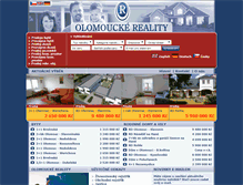 Tablet Screenshot of olomoucke-reality.cz